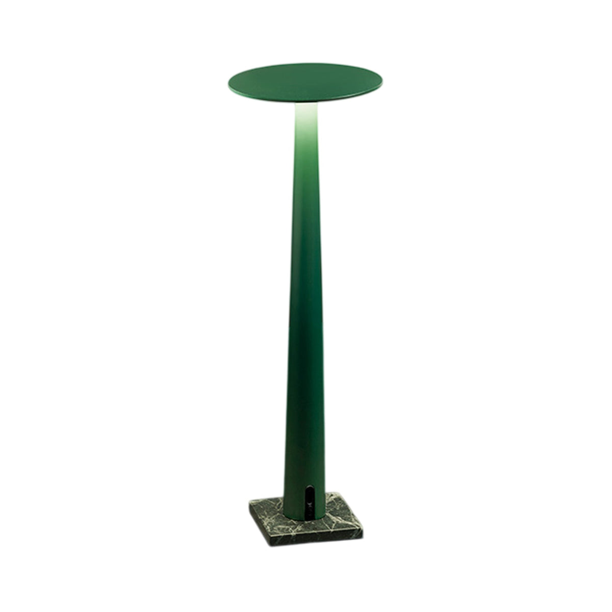 Portofino Marble LED Rechargeable Table Lamp in Emerald Green/Green Guatemala.