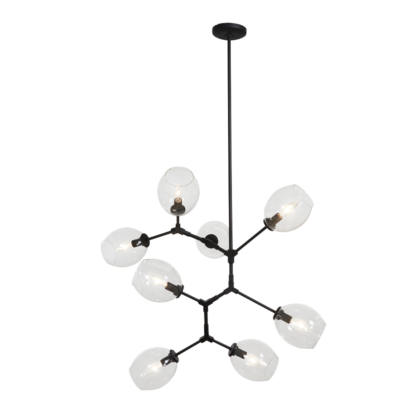Nexpo Pendant Light in Coal (8-Light).