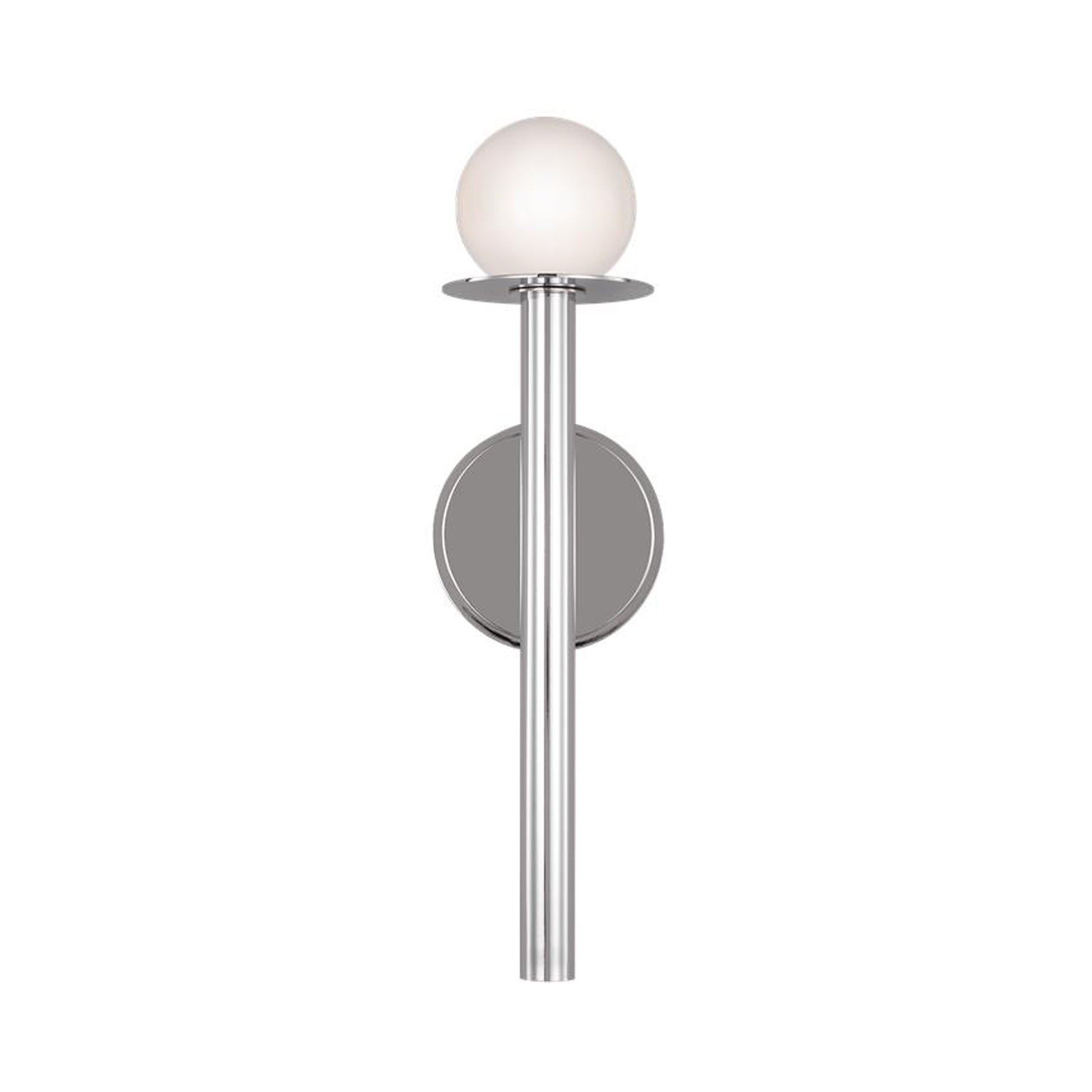 Nodes Bath Wall Light in Polished Nickel (1-Light).