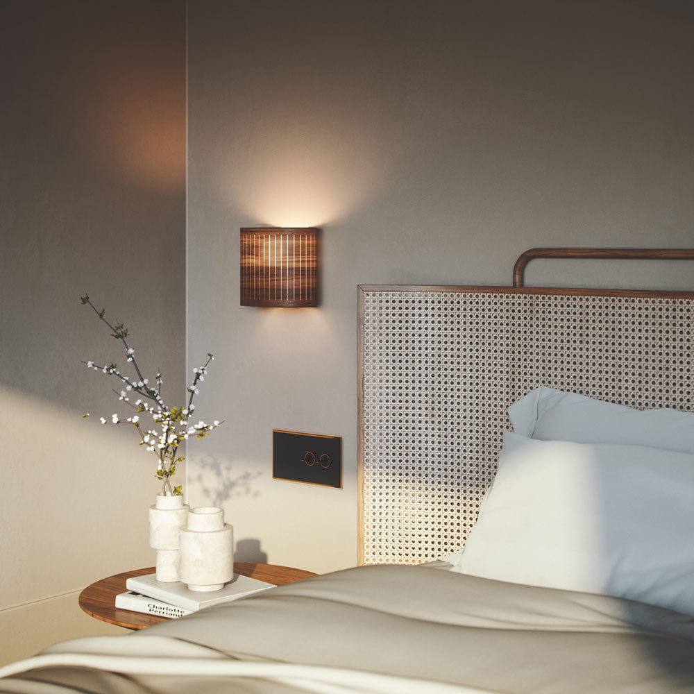 Autumn Wall Light in bedroom.