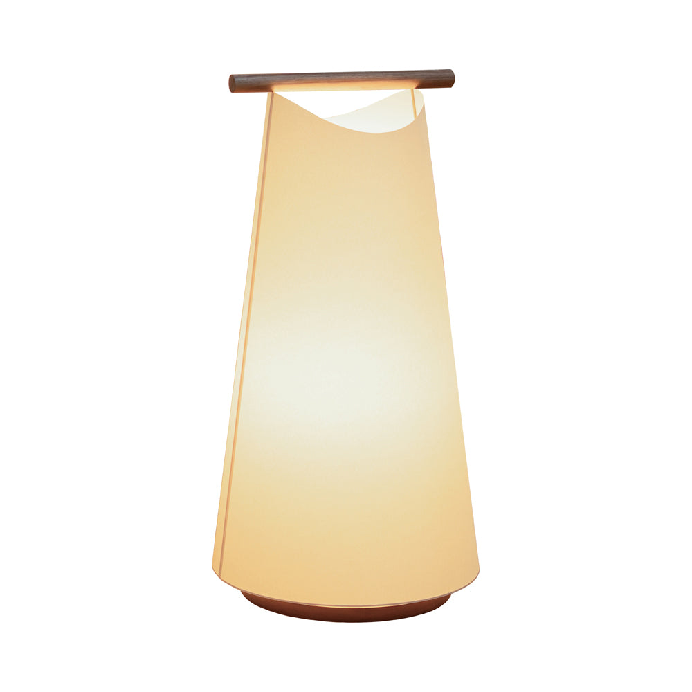 Catay Floor Lamp in Walnut.