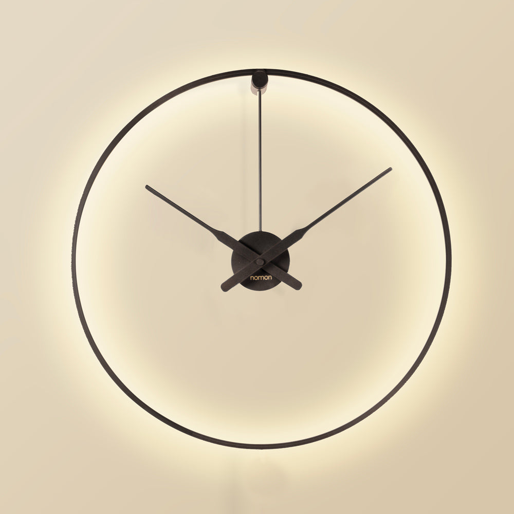Ombra Mini LED Wall Clock in Detail.