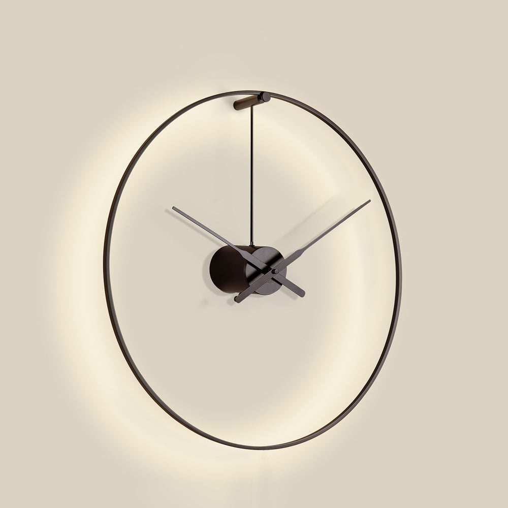 Ombra Mini LED Wall Clock in Detail.