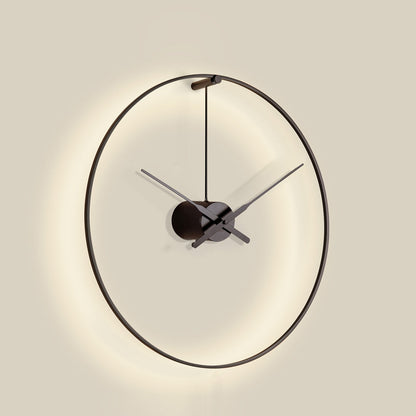 Ombra Mini LED Wall Clock in Detail.