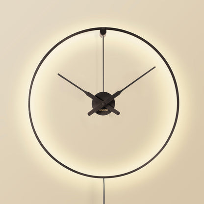 Ombra Mini LED Wall Clock in Detail.