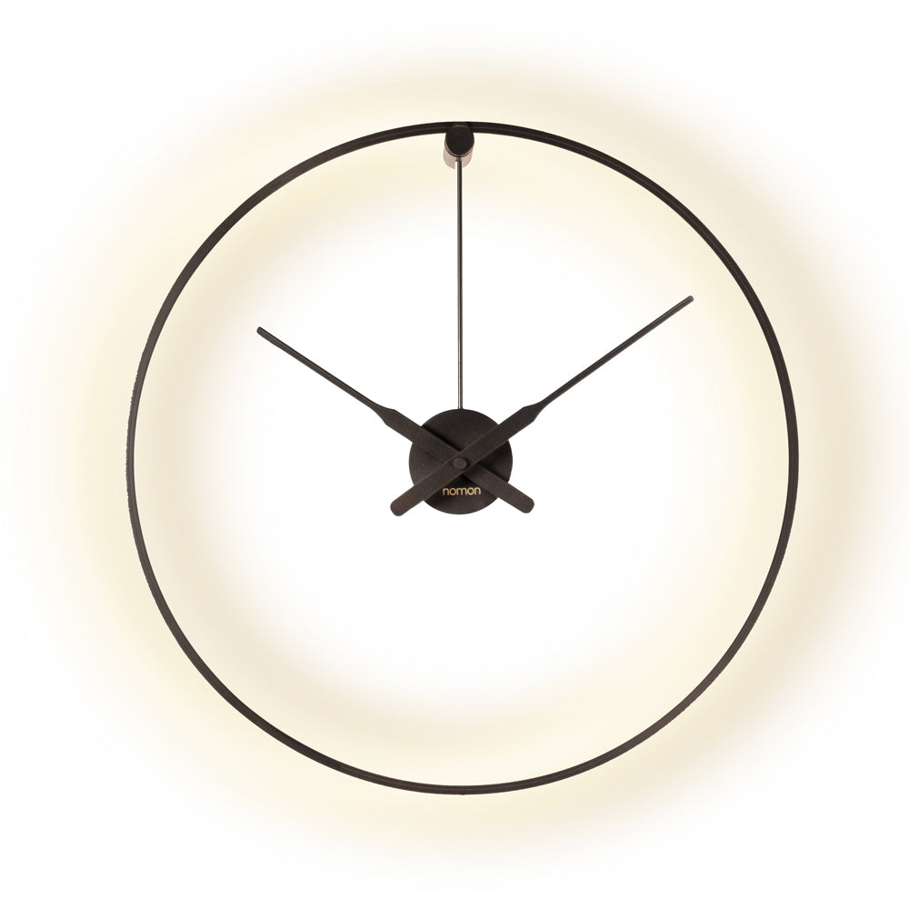 Ombra Mini LED Wall Clock in Detail.