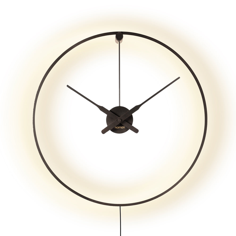 Ombra Mini LED Wall Clock in Detail.