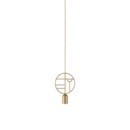 Wooden Dots WD01 Pendant Light in Brass.