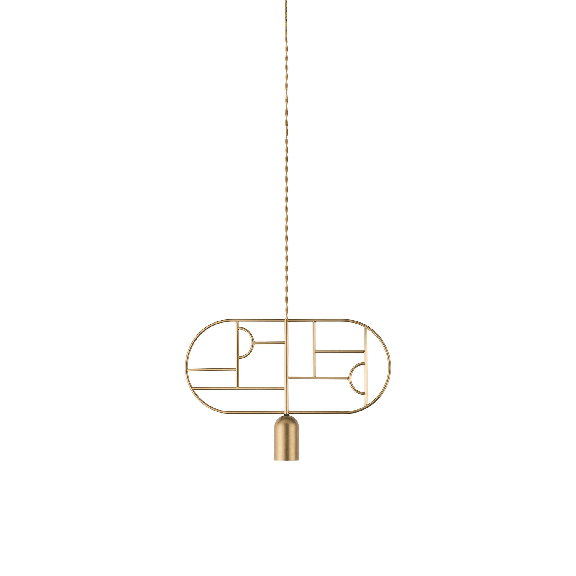 Wooden Dots WD03 Pendant Light in Brass.