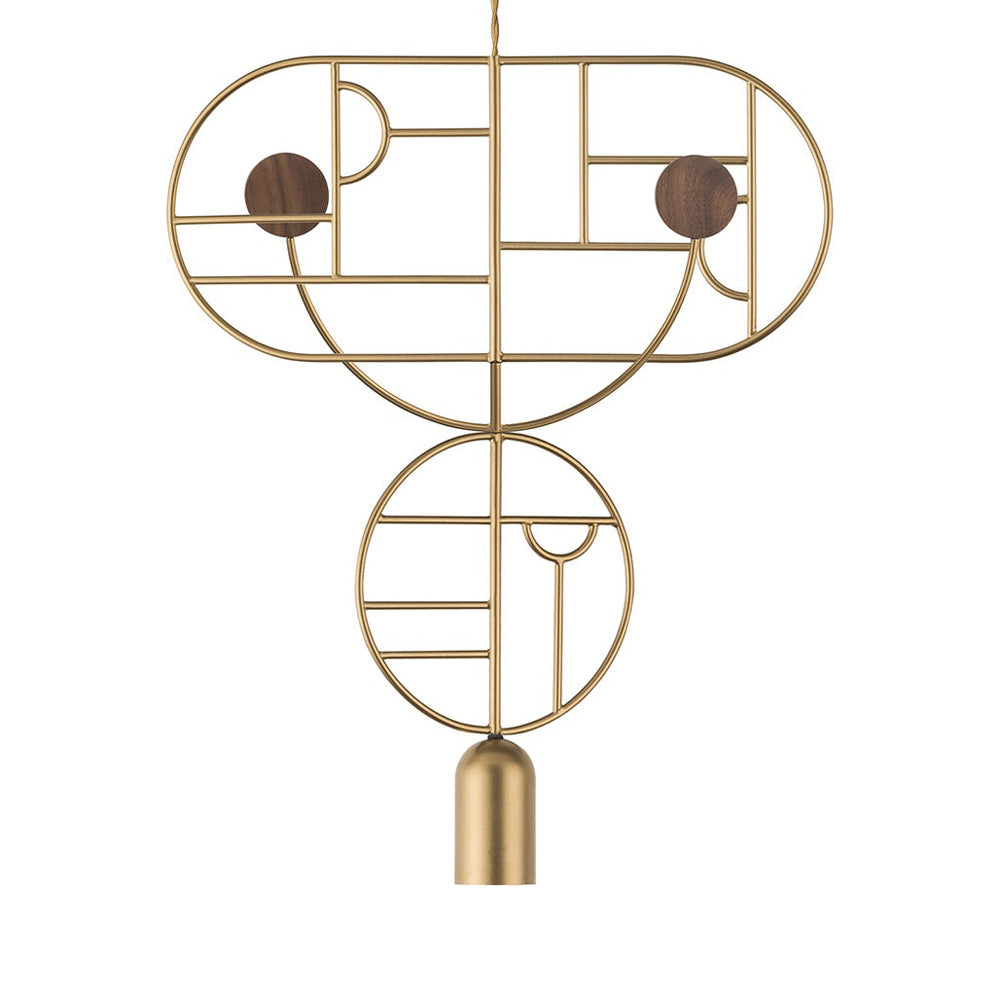 Wooden Dots WDS07 Pendant Light in Detail.