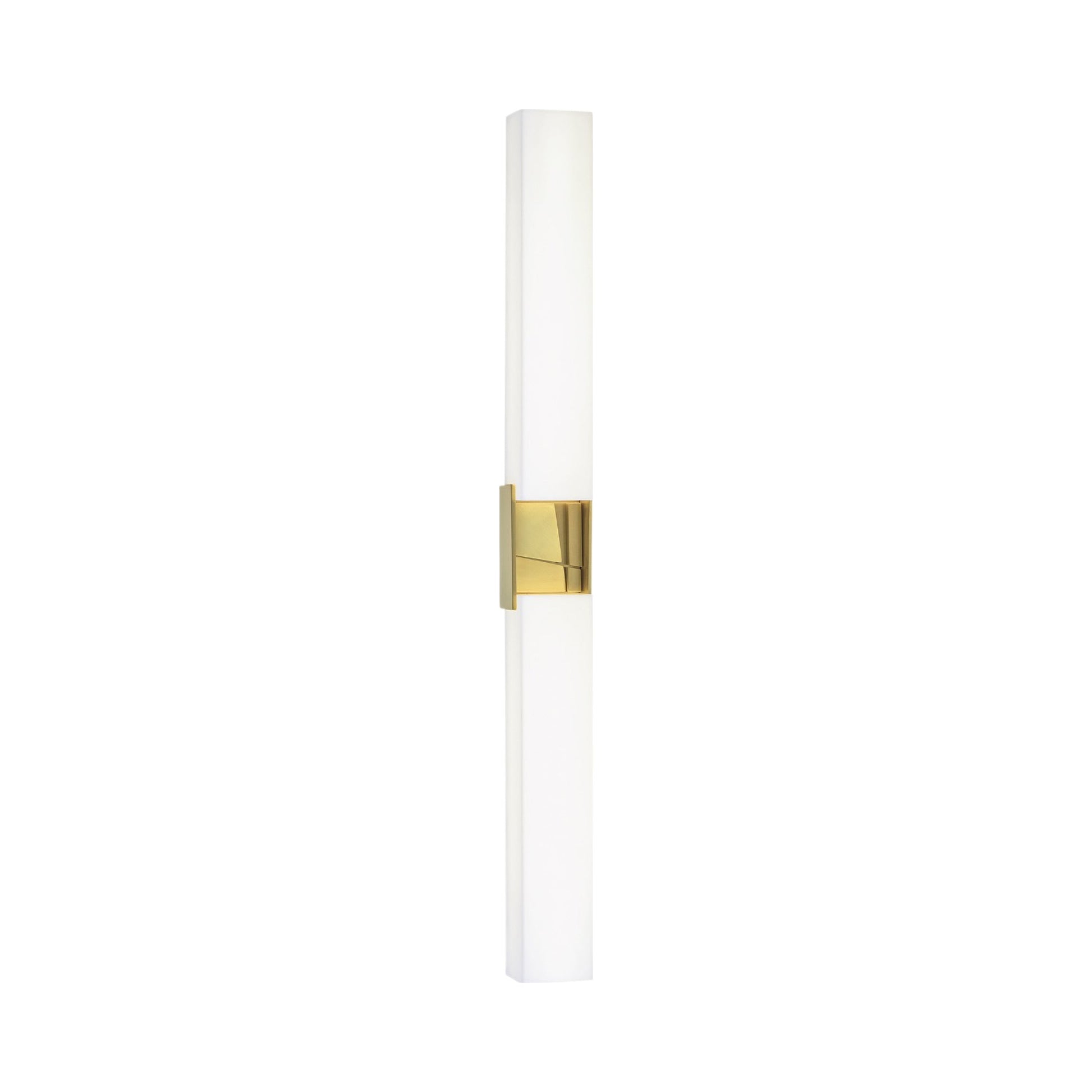 Artemis LED Bath Wall Light in Satin Brass (36-Inch).