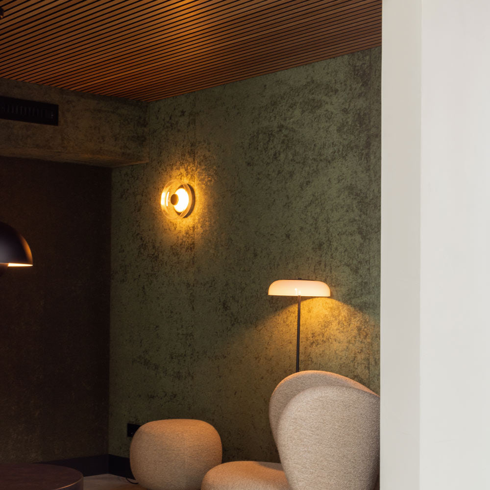 Blossi LED Wall Light in hallway.