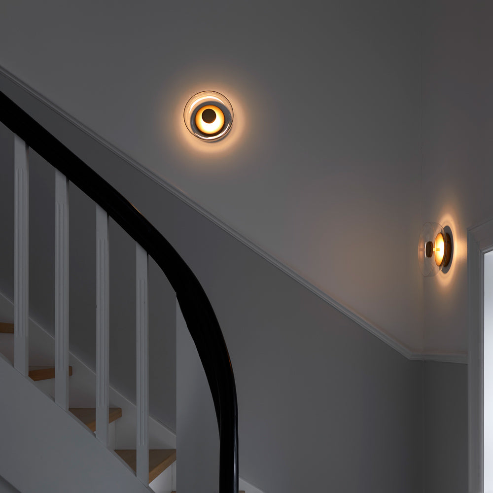Blossi LED Wall Light in stairway.