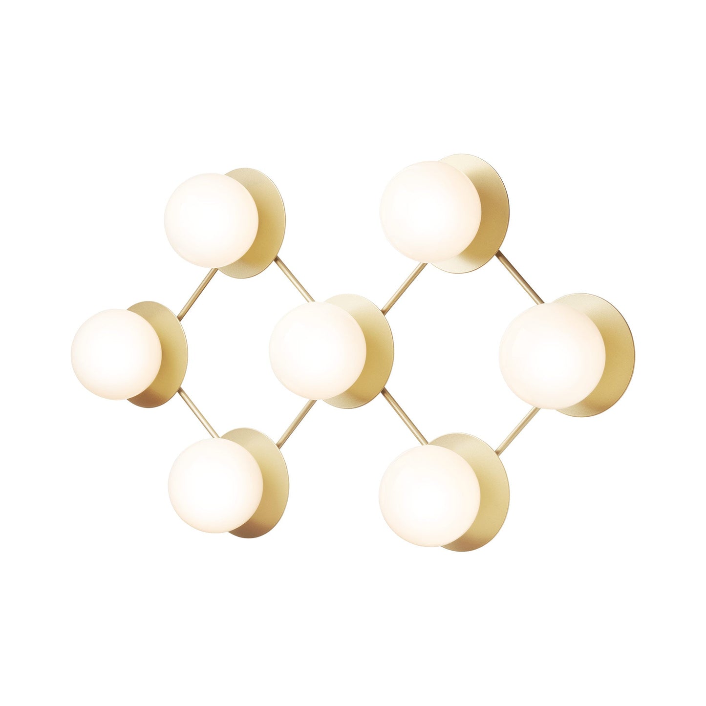 Liila Ceiling / Wall Light in Opal White (7-Light).