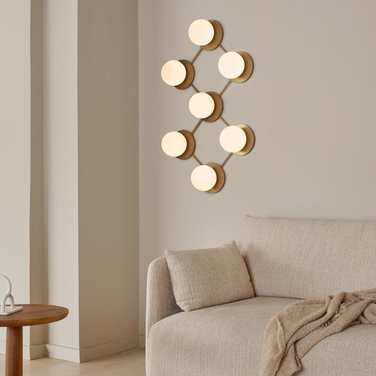 Liila Ceiling / Wall Light in living room.