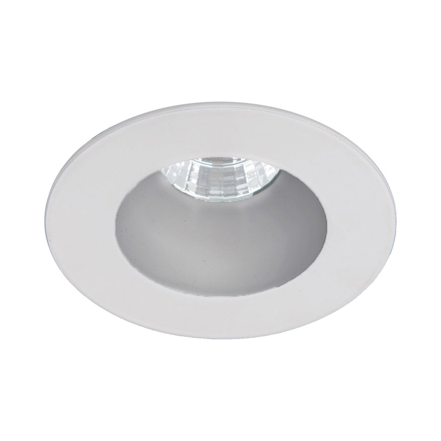 Ocular 3.0 Round Downlight LED Recessed Trim in Haze/White (Die-cast aluminum / 15-Degree/2700K/90CRI)