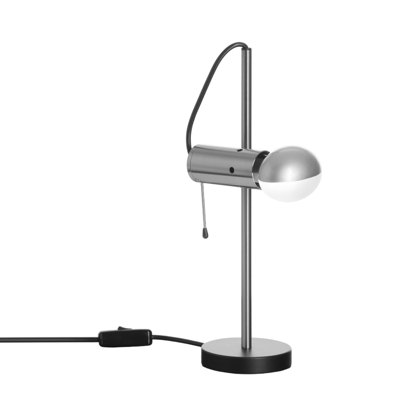 Agnoli Table Lamp in Satin Nickel.