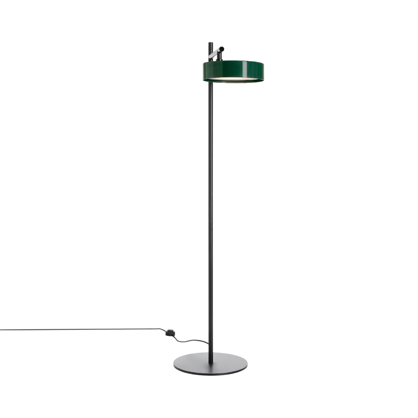 Berlin Outdoor Floor Lamp in Matt Black/Green.