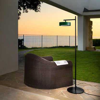 Berlin Outdoor Floor Lamp in Outside Area.