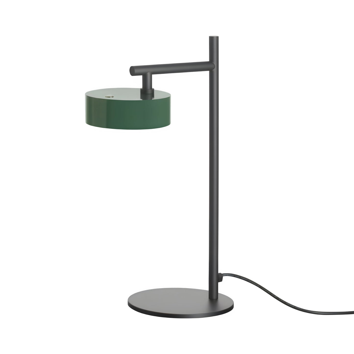 Berlin Outdoor Table Lamp in Matt Black/Green.