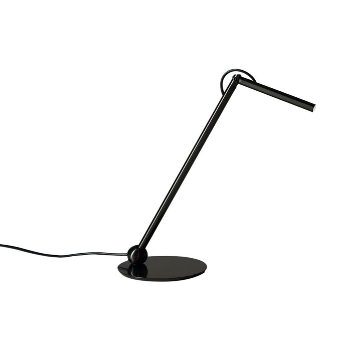 Calamaio LED Table Lamp in Satin Black Nickel.