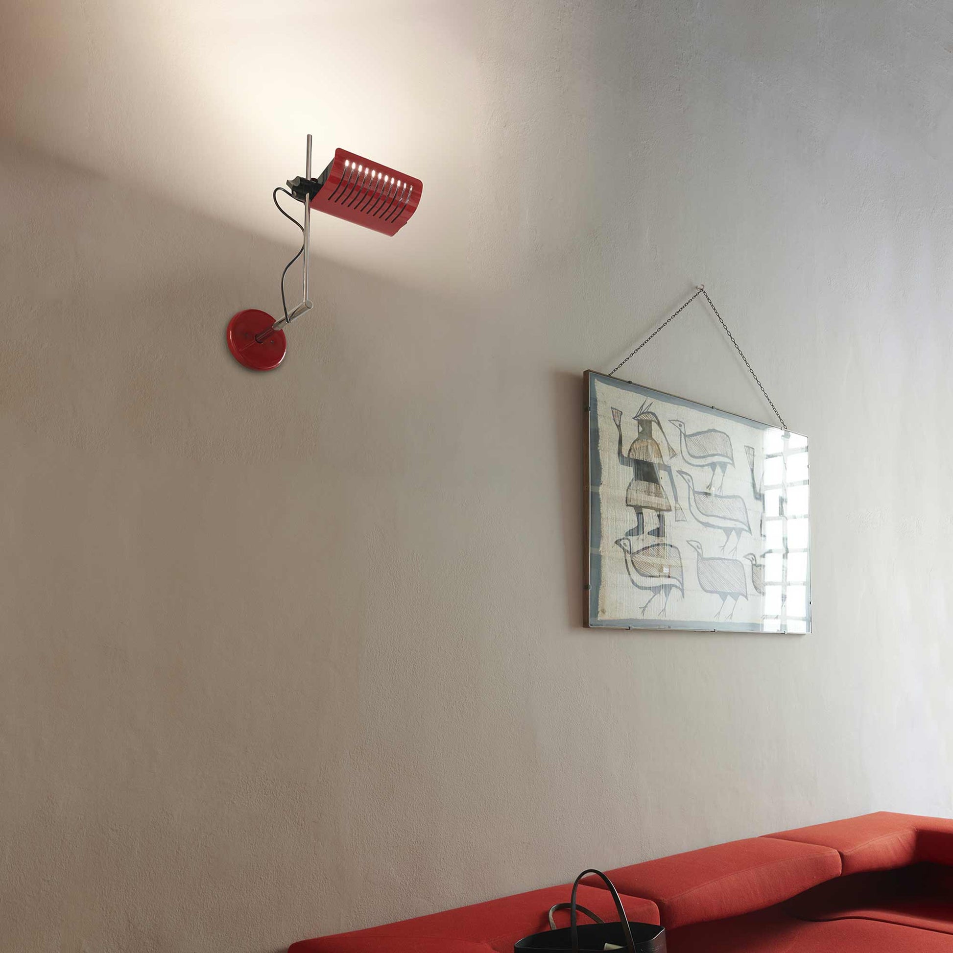 Colombo LED Wall Light in living room.