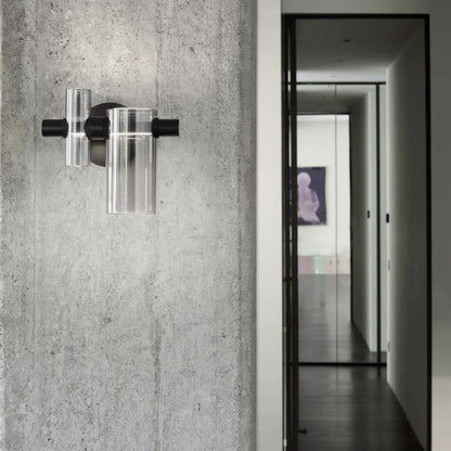 Dancing Glass LED Wall Light in living room.