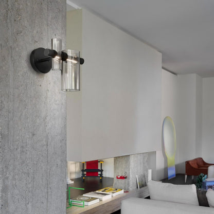 Dancing Glass LED Wall Light in living room.
