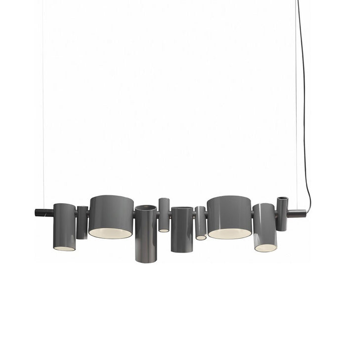 Dancing Queen LED Pendant Light in Lacquered Grey.