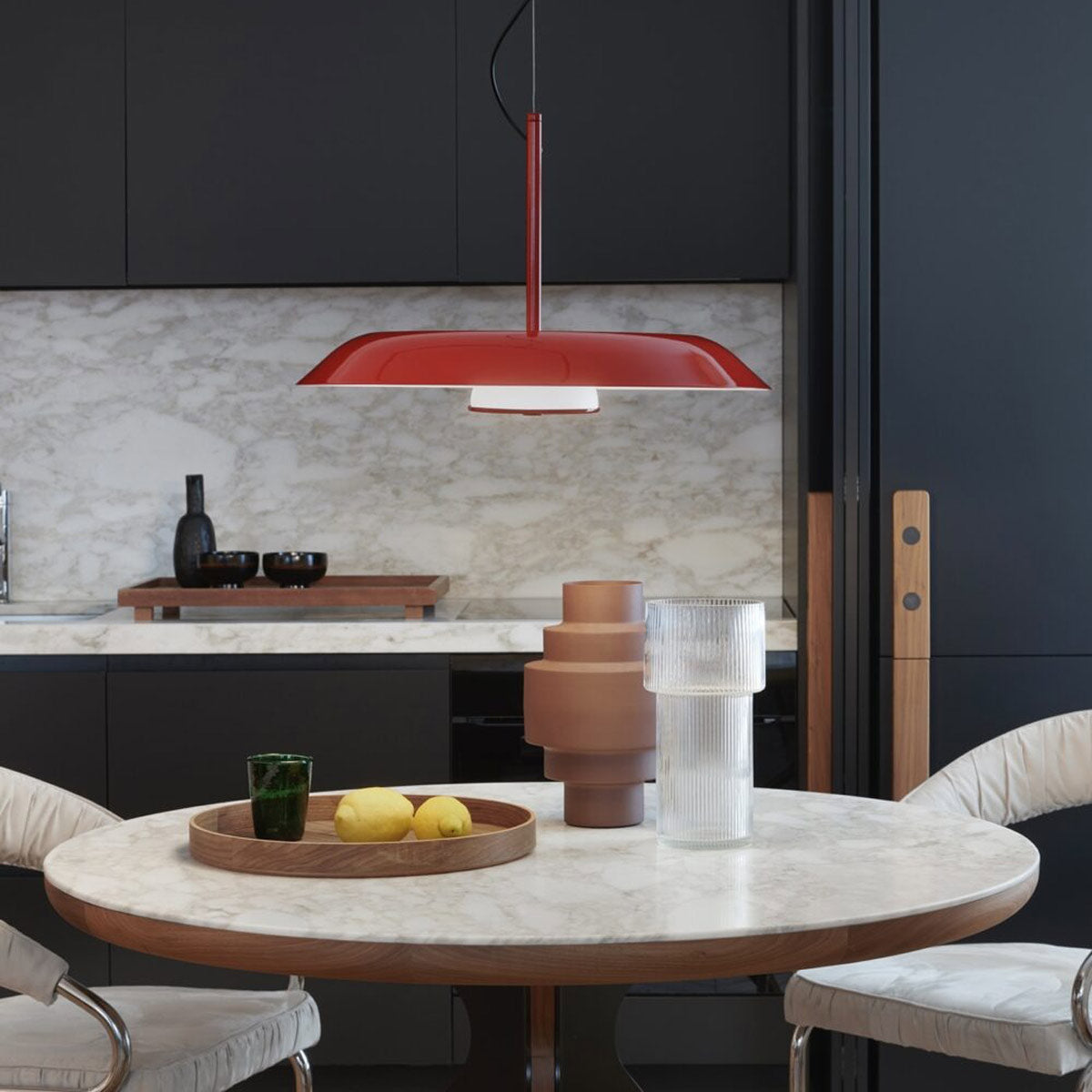 Iride LED Pendant Light in kitchen.