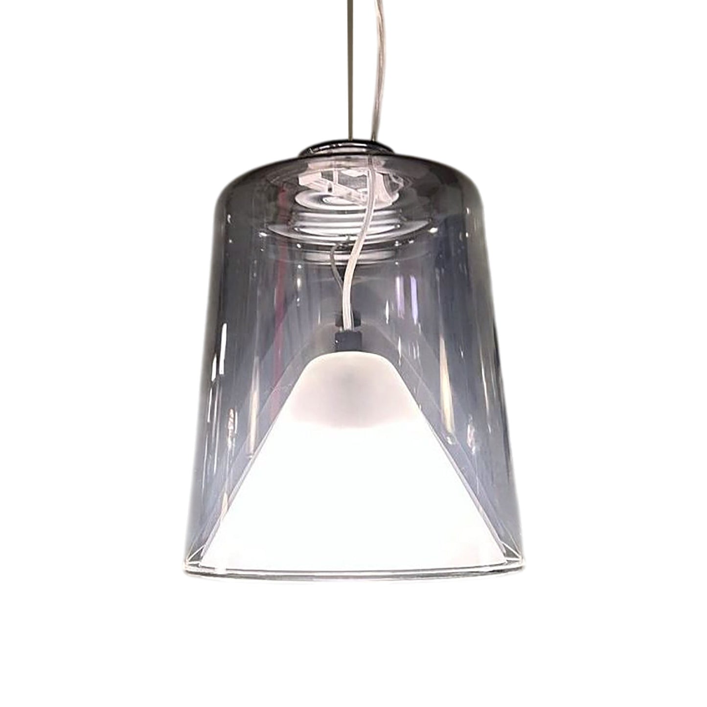 Lanterna Pendant Light in Smokey Grey.