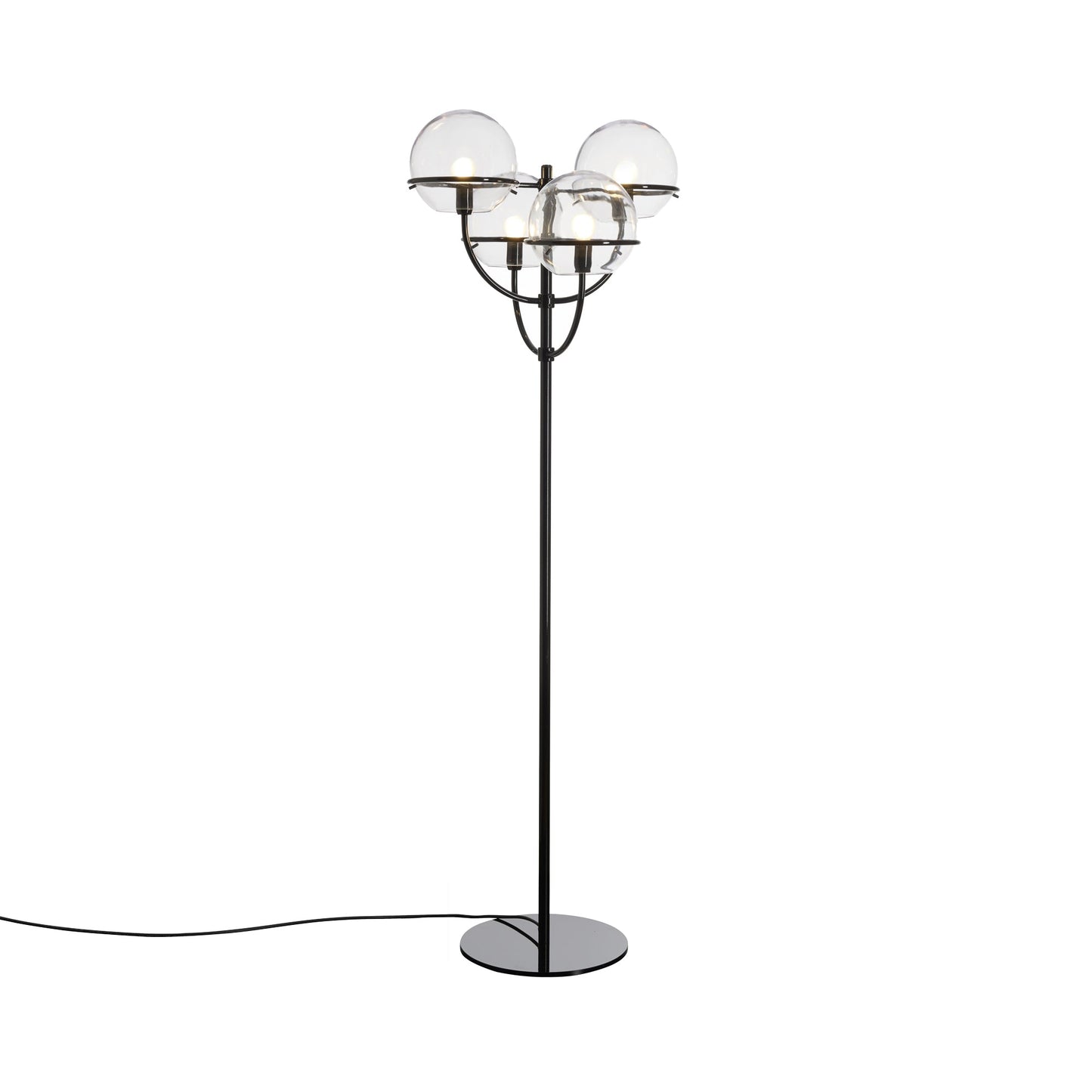 Lyndon Outdoor Floor Lamp in Black (Small).