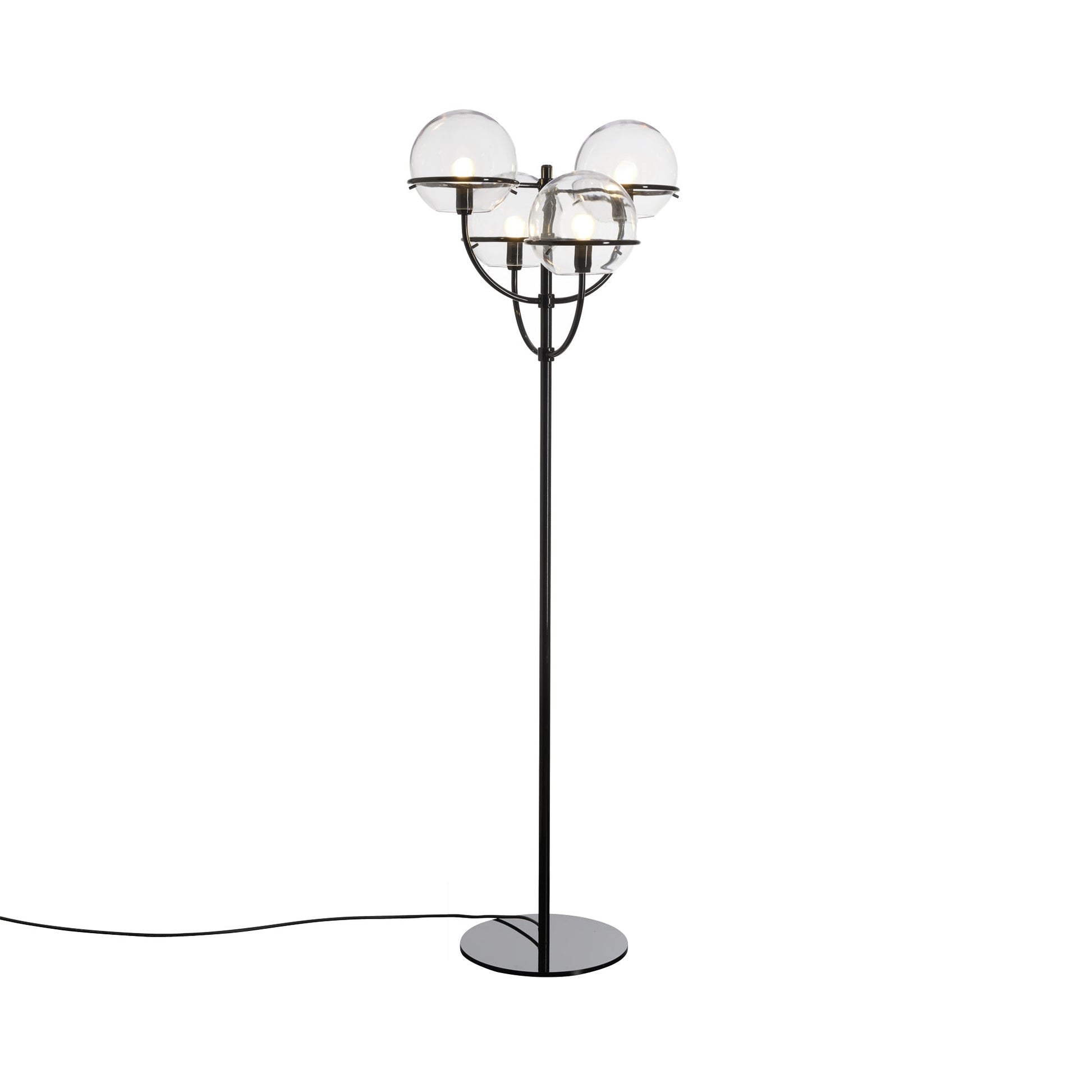 Lyndon Outdoor Floor Lamp in Black (Small).