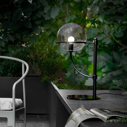 Lyndon Outdoor Table Lamp in Outside Area.