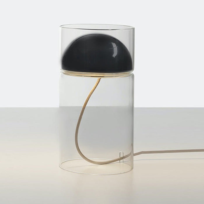 Medusa LED Table Lamp in Lacquered Black.