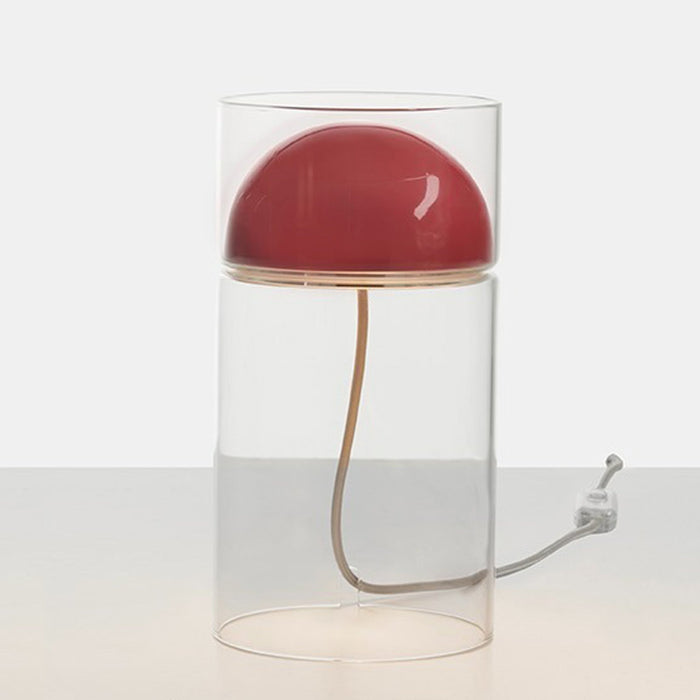 Medusa LED Table Lamp in Scarlet Red.
