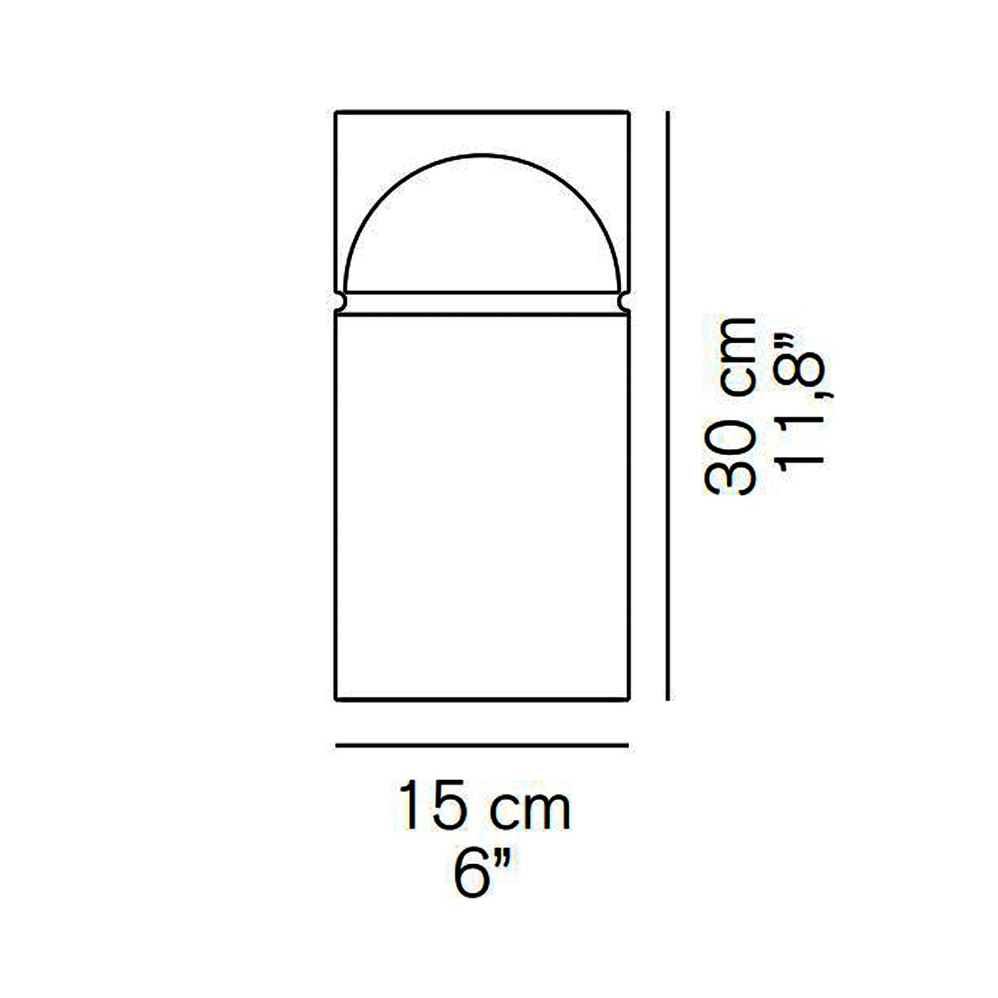 Medusa LED Table Lamp - line drawing.