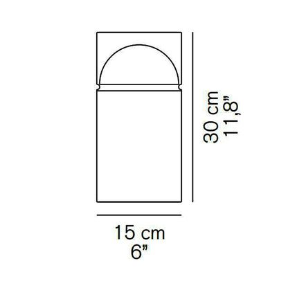 Medusa LED Table Lamp - line drawing.