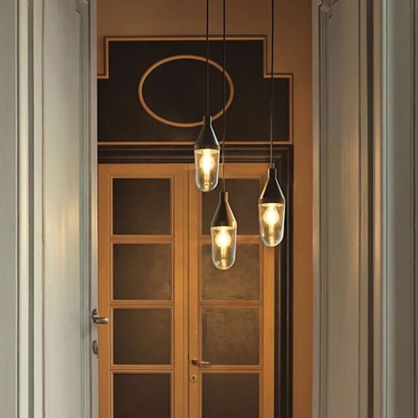 Niwa LED Pendant Light in hallway.