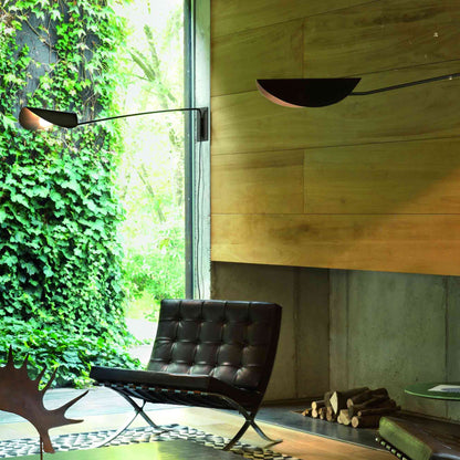 Plume Wall Light in living room.