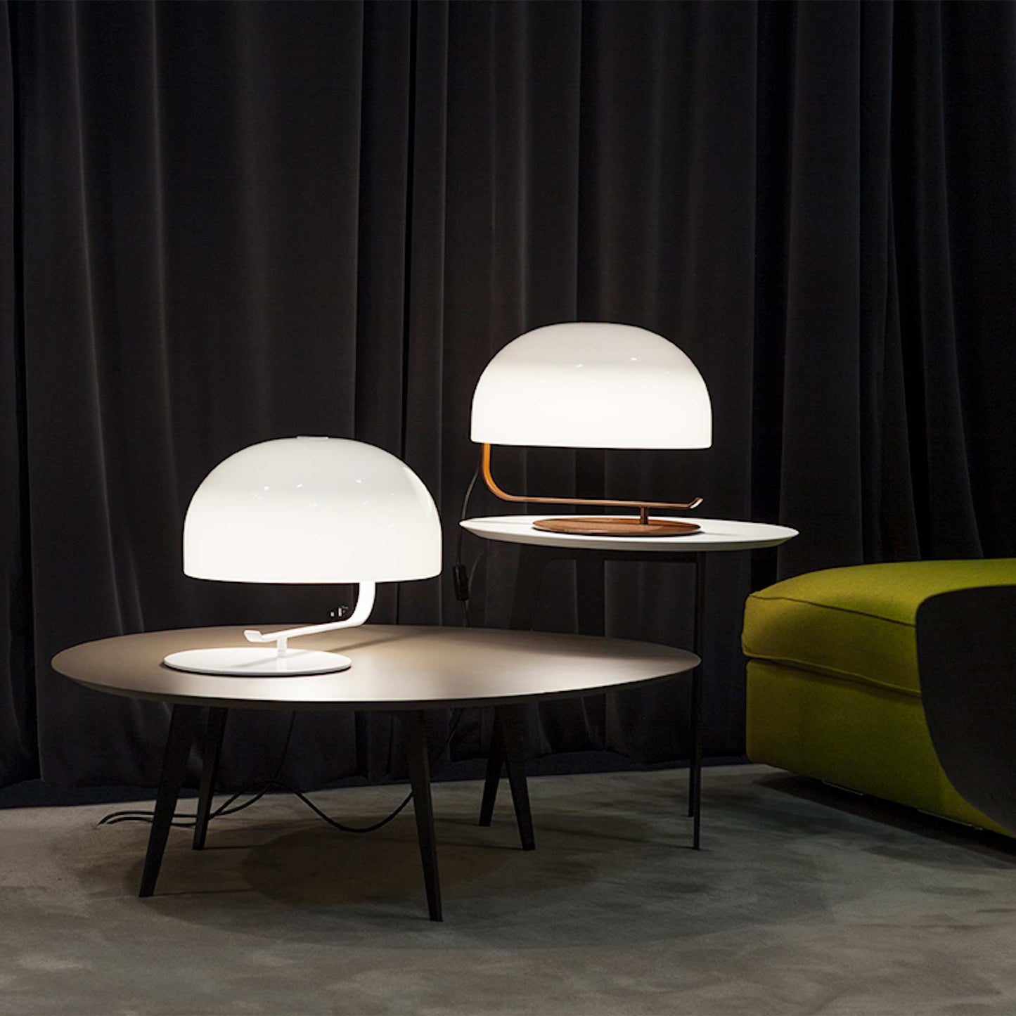 Zanuso Table Lamp in living room.