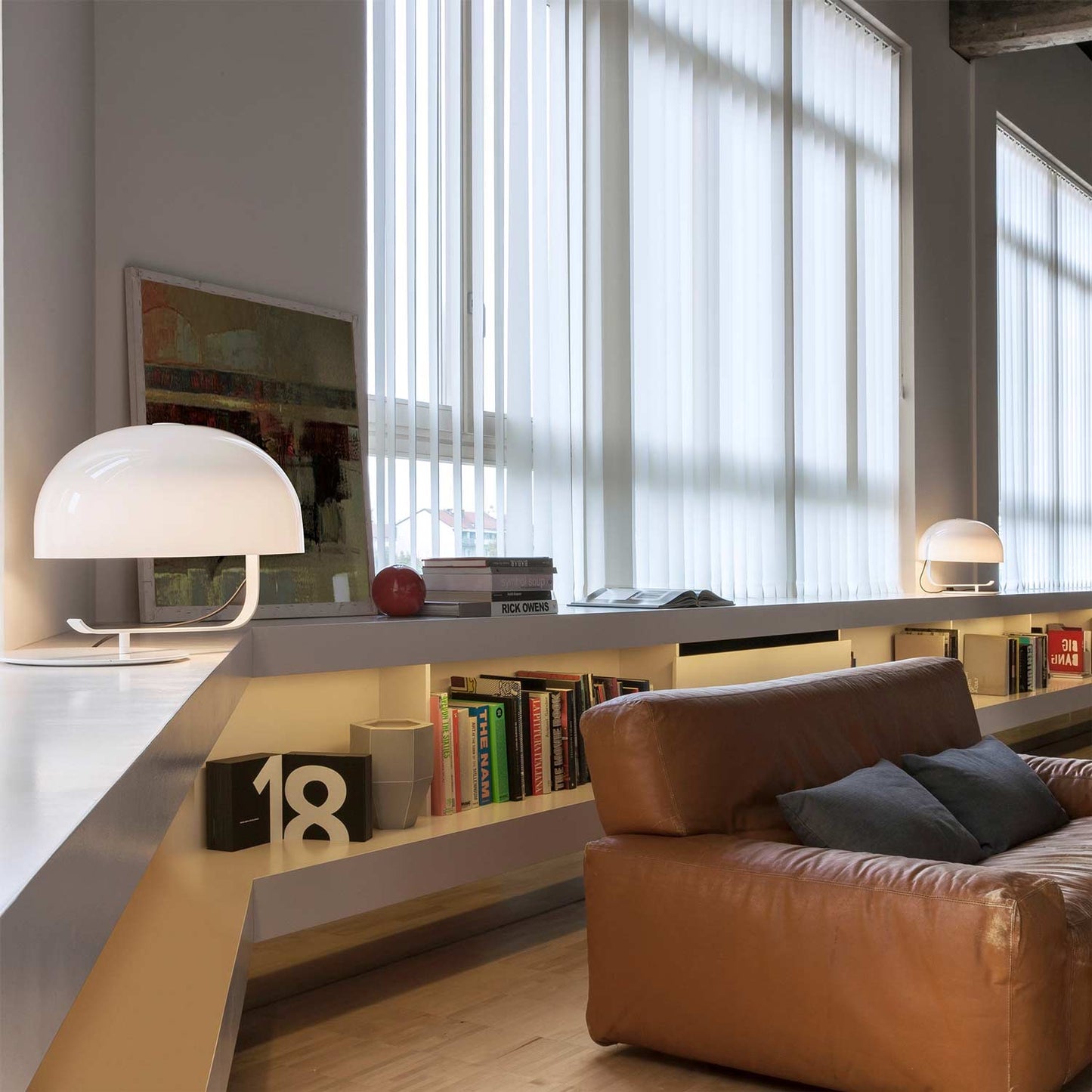 Zanuso Table Lamp in living room.