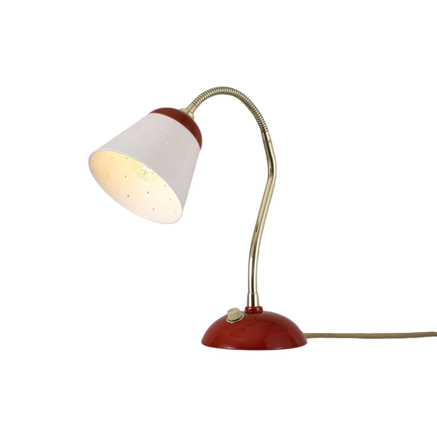 Alma Table Lamp in Coral.