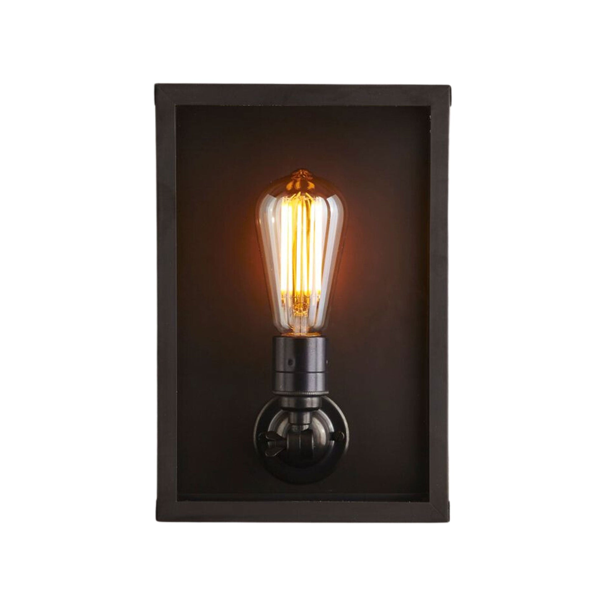 Box Wall Light (Internally Glazed/Clear Glass/Small).