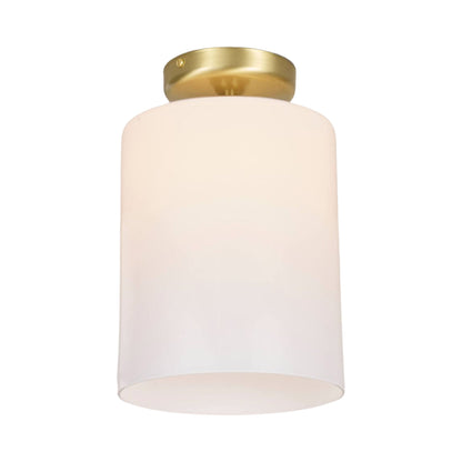 Brompton Flush Mount Ceiling Light in Satin Brass (Large).