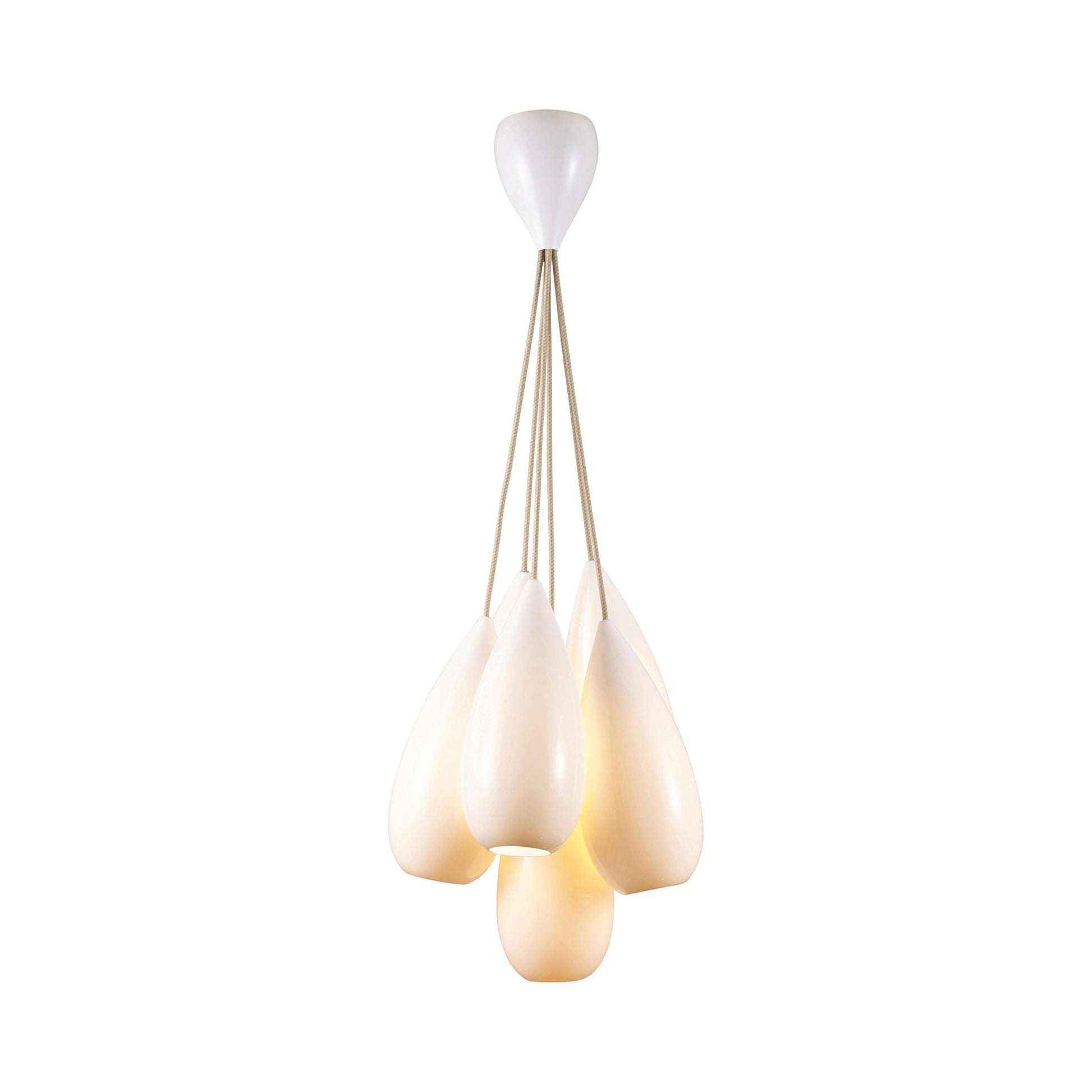 Drop Zero Multi-Light Pendant Light (6-Light).