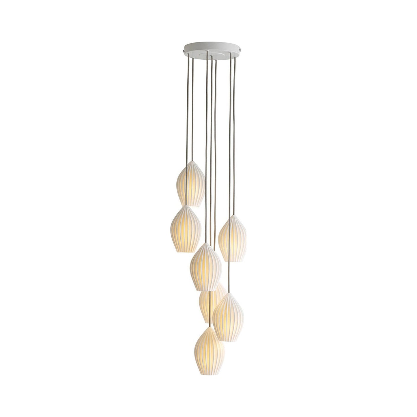 Fin Multi-Light Pendant Light (7-Light).