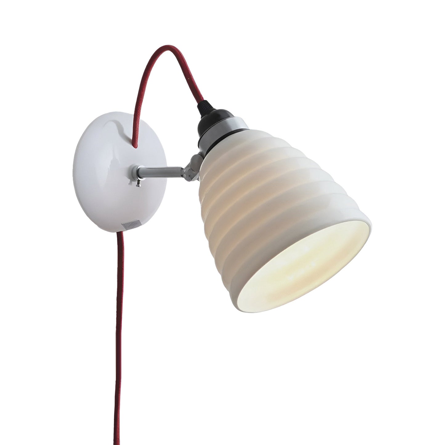 Hector Bibendum Plug-In Wall Light in Red.