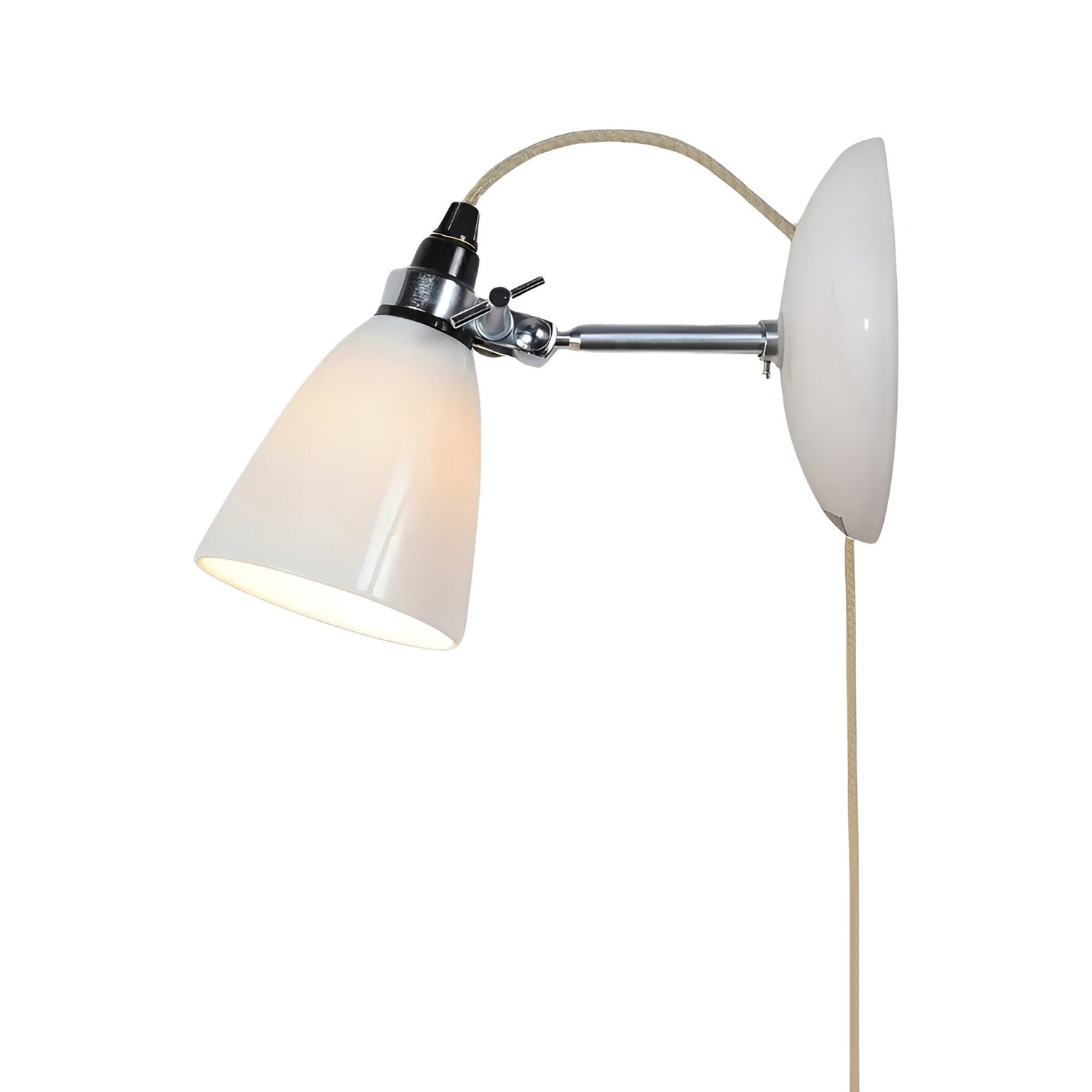 Hector Dome Plug-In Wall Light.