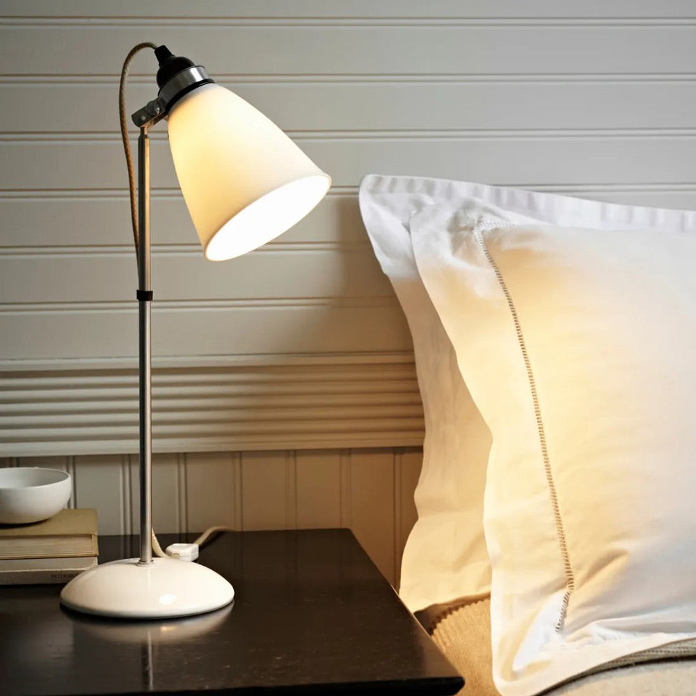 Hector Dome Table Lamp in bedroom.